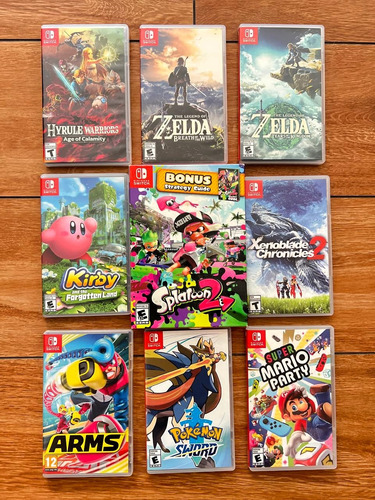 Consola Nintendo Switch 32 Gb + Pro Control + 09 Jugos (Usado)