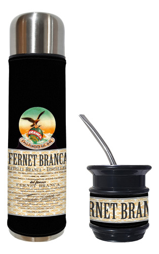 Set Matero 2 Piezas Mntm Branca Fernet Excelente Calidad