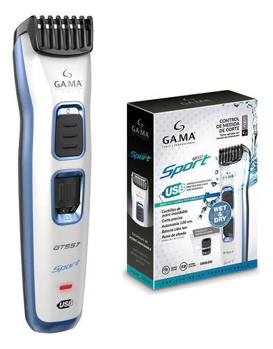 Maquina Corta Pelo Barba Gama Gt557 Sport Inalambrica Wet&dry