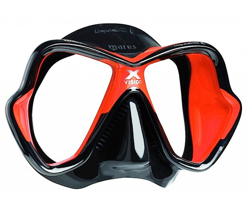 Visor Mares X-vision Liquidskin Rojo Buceo Apnea Snorkel