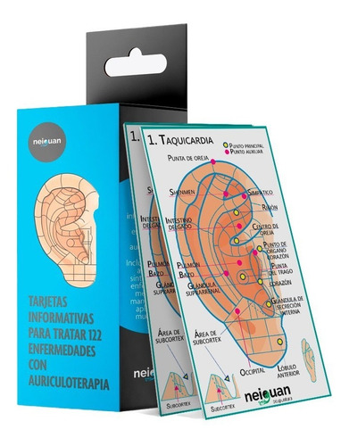 Imagen 1 de 1 de Tarjetas Didacticas Para Auriculoterapia + Envio Gratis