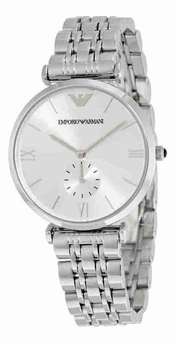 Reloj Emporio Armani Para Hombre Ar1819 Tablero Plateado