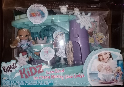 Muñeca Bratz Kidz Super Secret Ice Cream Making Snow Lodge