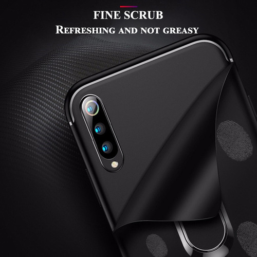 Estojo Fino De Silicone Macio Para Blackview A85 Com Anel