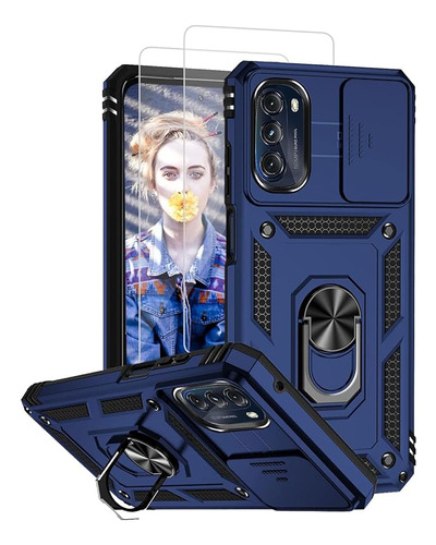 Funda Compatible Con Moto G 5g 2022 Paquete De 2 Protector D