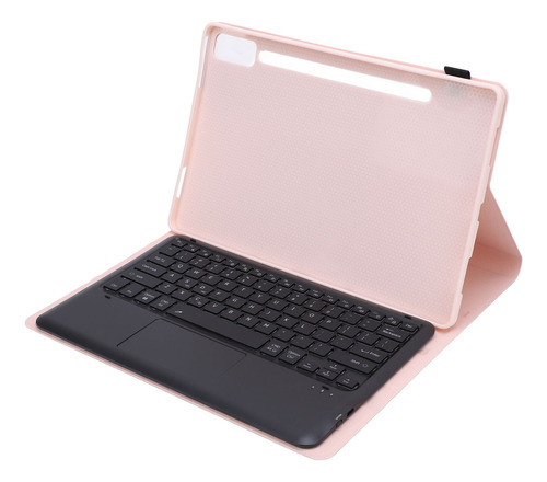 Capa De Teclado Rosa Para Tablet Trackpad, Porta-canetas, Fi