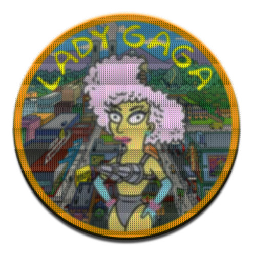 Parche Circular Simpsons Lady Gaga M02