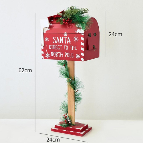 Decoración Navideña Buzón De Papá Noel Buzón De Cartas