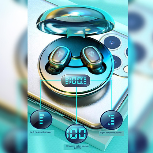 Reloj Inteligente Y68 D20 +a10 Tws Bluetooth Touch Audífono