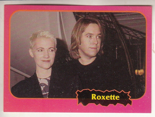 Idolos Pop Rock Roxette Figurita Cromo Rock Cards  Español 