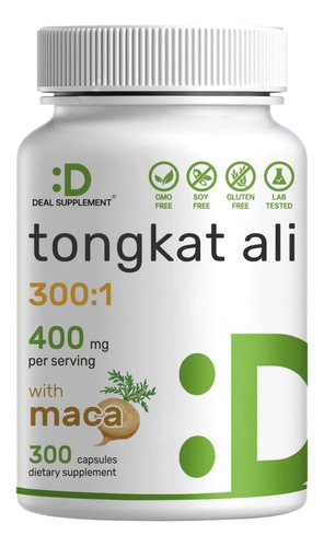 Tongkat Ali Long Jack Eurycoma Longifolia Plus 300 Capsulas