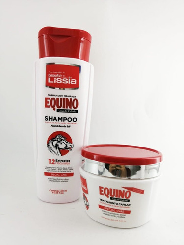 Kit Shampoo+tratamieto Capilar Equino L - mL a $134