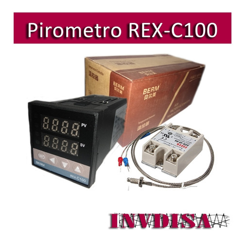 Pirómetro Digital Control De Temperatura Pid Rex-c100