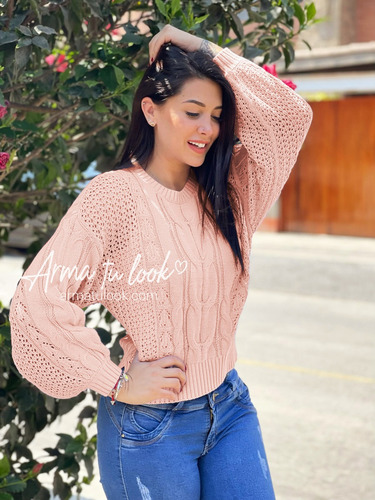 Chompa Tiffany Tejido Hilo Algodón Arma Tu Look
