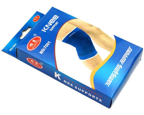 Imagen 3 de 10 de Rodillera Deportiva Elástica Compresion Vendaje Azul X Par