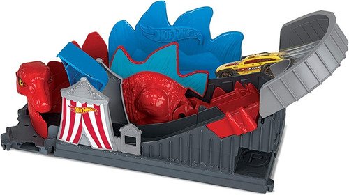 Pista Hot Wheels Dino Coaster Attack Playset Incluye 1 Auto
