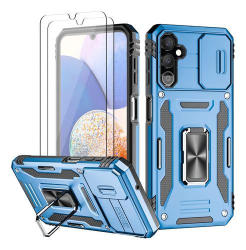 Funda Para Galaxy A14 5g Azul Plastico Duro