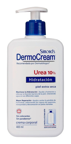 Simonds Dermocream Hidratación Urea 10% 400ml