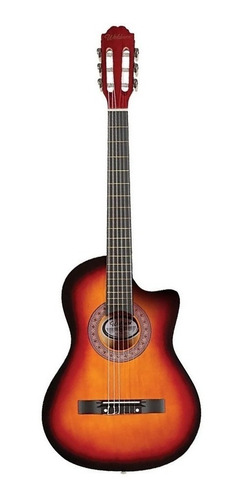 Imagem 3 de 4 de Violão Nylon Estudante Waldman Eletroacustico Sunburst Ppce