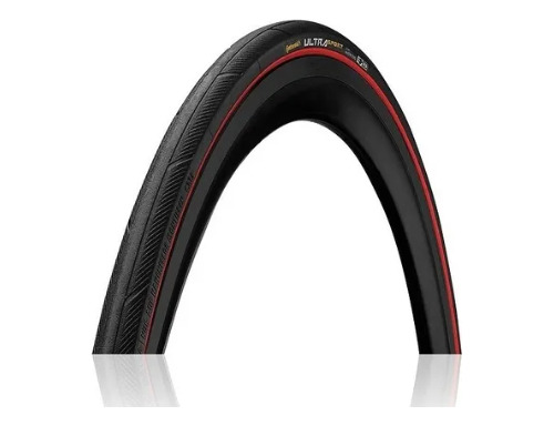 Pneu Continental Ultra Sport Iii - 700x25 - Preto/vermelho