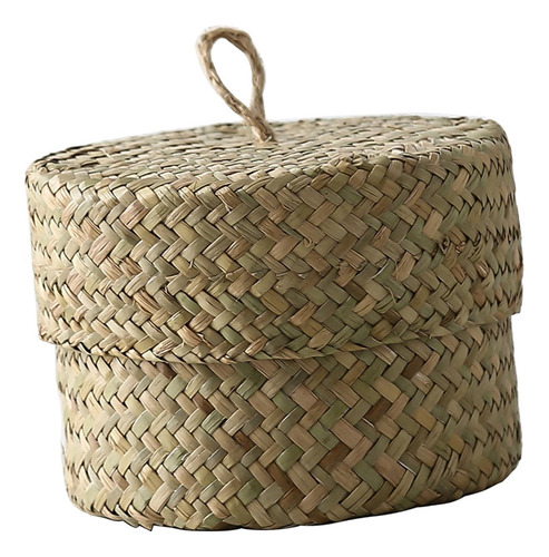 Cesta De Armazenamento Redonda Seagrass Container Caixa De