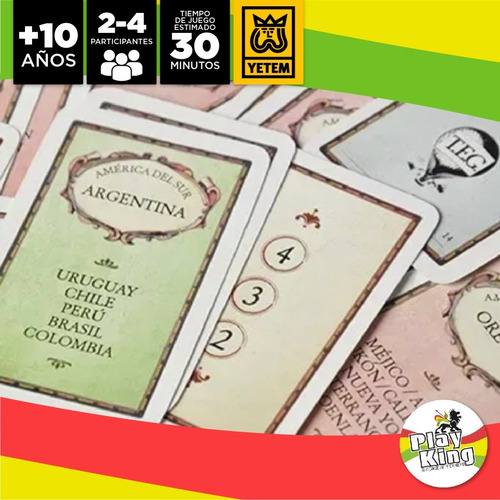 Imagen 6 de 10 de Teg Cartas - Juego De Mesa Playking