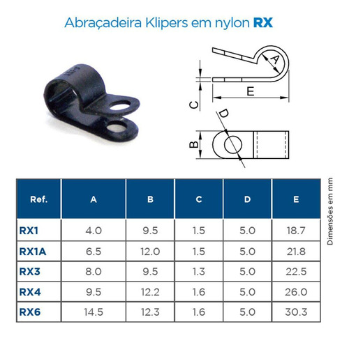 Abraçadeira Cinta Plastica Fixadora 6,5mm Natural Pct 50