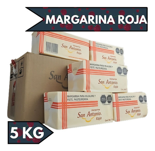 Margarina Roja Feite Para Hojaldre San Antonio 5 Kg