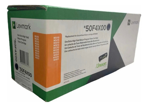 Toner Lexmark *50f4x00 Negro