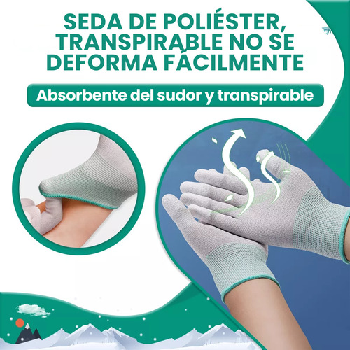 4 Par Guantes Antiestático Esd Reparación Microelectrónica F