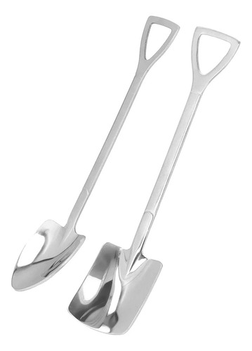 Xu Cuchara De Pala, 2 Piezas De Acero Inoxidable,
