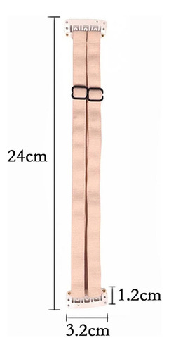 3x Bandas De Estiramiento Facial Con Clips Tela Elástica