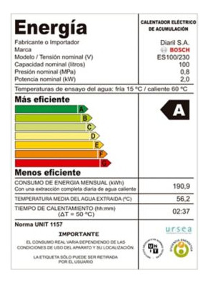 Calefon Electrico De Acero 100 L Bosch Sin Informacion
