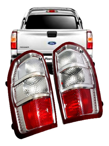 Par Lanternas Traseiras Ranger 2009 2010 2011 Original Arg