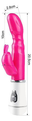 Massageador Corporal Duplo Rabb Super Potente Rosa-chiclete