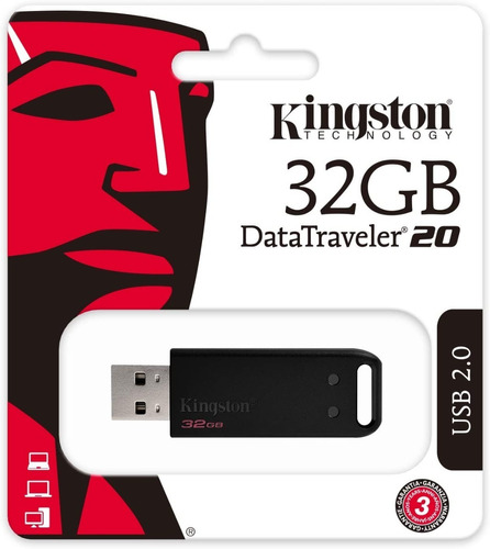 Memoria Usb Kingston Datatraveler Usb 2.0 32gb Negro