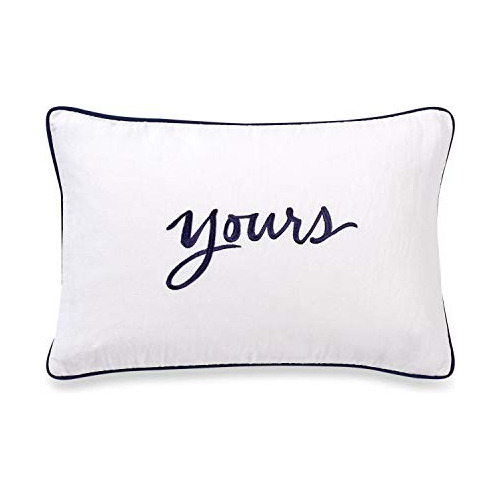 Almohada Decorativa Kate Spade New York Yours, Blanco