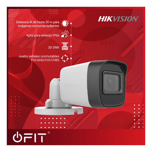 Imagen 6 de 10 de Kit Portero Visor Hikvision + Pantalla + Cámara Exterior Hd