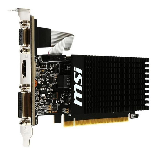 Placa De Vídeo Msi Nvidia Gt 710 1gb Ddr3 64bit