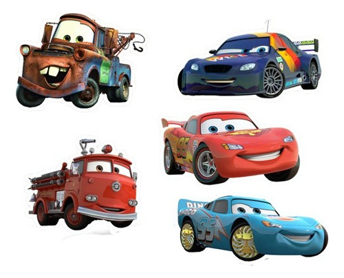 Vinilos Decorativos Infantiles Premium Cars Disney X 5 Uni