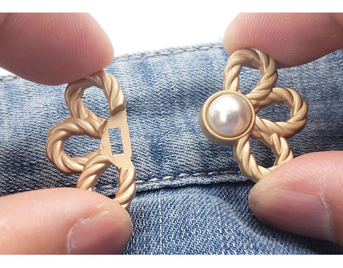 Ajustador De Cintura Para Pantalones Sueltos, Botón De