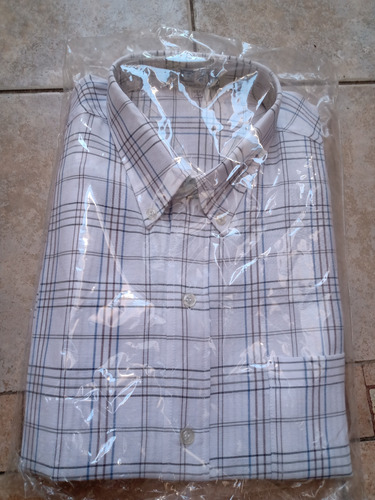 Camisa Escocesa Hombre Manga Corta Xl 43/44