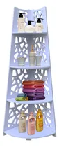 Comprar Estante Organizador Baño 4 Niveles Repisas Esquineras Blanco