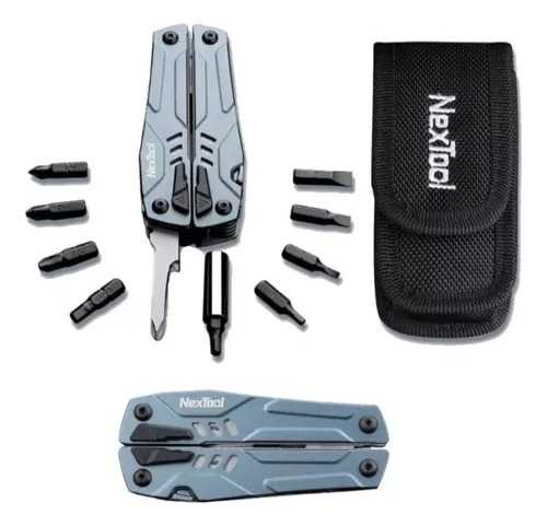 Alicate Multitool Nextool Sailor Pro 14 Funções Em 1 Edc Cor Azul