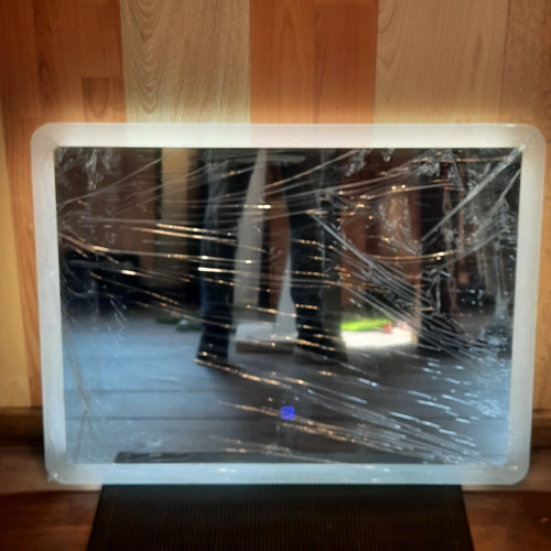 Imagen 9 de 9 de Espejo Led 60 X 80 Cm Touch Antiempaño Esquinas Redondeadas