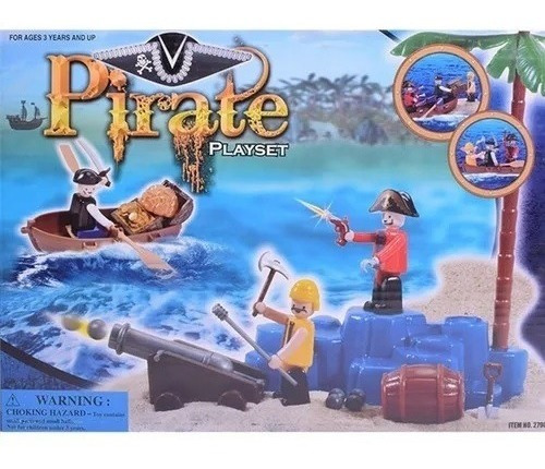 Piratas Muñecos Con Accesorios Tipo Playmobil