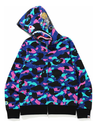 Bape X Kid Cudi Shark Full Zip Hoodie