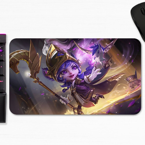 Mouse Pad Lulu Gloriosa Lol Wild Rift Splash Art Gamer M