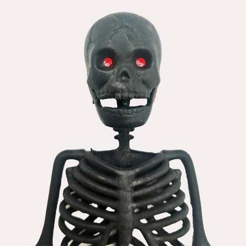 Esqueleto De Silicona En Color A Eleccion Halloween 