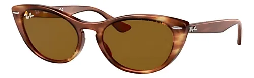 Óculos de sol Ray-Ban Wayfarer Nina tamanho Médio armação gloss tortoise y lente brown